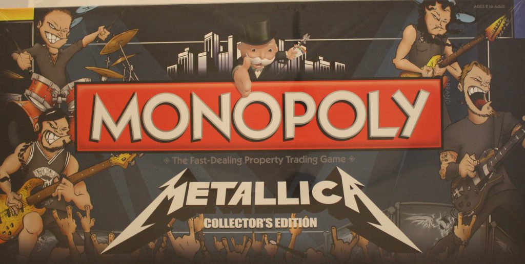 Metallica Monopoly – Offizielle Sonderedition Mit 6 Custom Spielsteinen, Für 2–6 Spieler Ab 8 Jahren