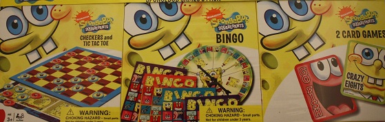 SpongeBob Squarepants 3 Board Games Pack - New