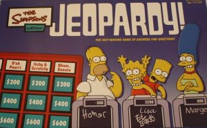 Jeopardy The Simpsons Edition Board Game