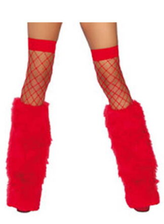 Red Fur Boot Covers