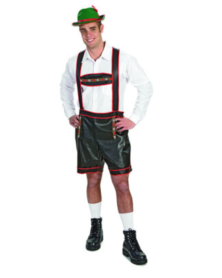 Mens Costume Bavarian Yodeler Lederhosen