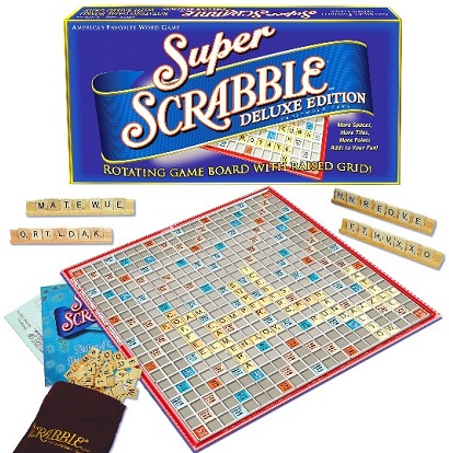 Super Scrabble Deluxe Edition Board Game
