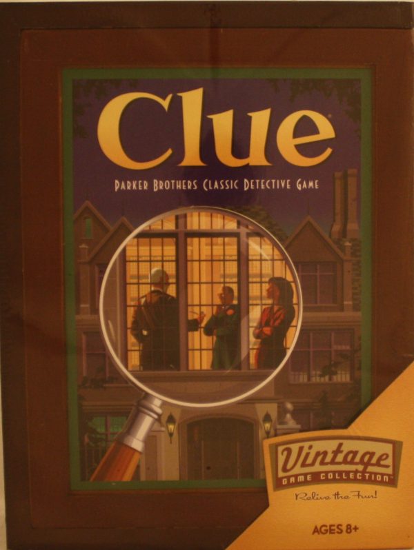 Clue Vintage Bookshelf Board Game - New
