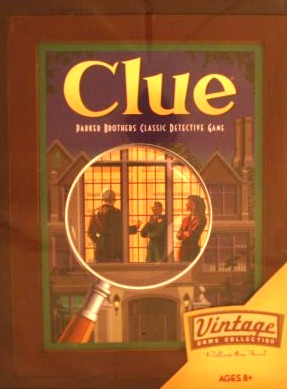 Clue Vintage Bookshelf Board Game - New