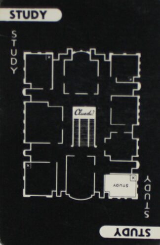 PARTS ONLY Cluedo (or Mystery At Tudor Close) Board Game 1965 Version - 9 Room Cards Only