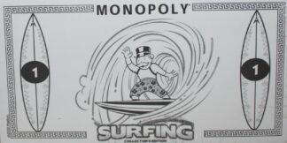 PARTS ONLY -Monopoly Surfing Board Game Collectors Edition - Surfing Money