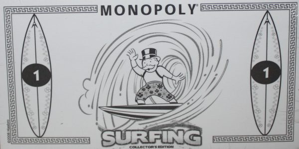 PARTS ONLY -Monopoly Surfing Board Game Collectors Edition - Surfing Money