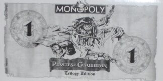 PARTS ONLY - Monopoly Pirates Of The Caribbean Trilogy Edition Board Game - Custom Money Pack