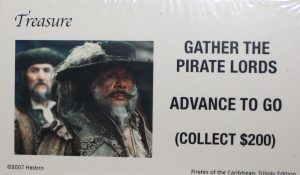 PARTS ONLY - Monopoly Pirates Of The Caribbean Trilogy Edition Board Game - (1) Pack 16 Treasure Cards Only
