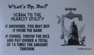 PARTS ONLY - Monopoly Looney Tunes - #9 What's Up Doc Card Only