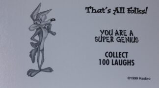 PARTS ONLY - Monopoly Looney Tunes - #5 That's All Folks Card Only