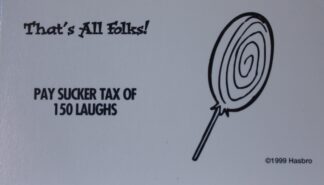 PARTS ONLY - Monopoly Looney Tunes - #8 That's All Folks Card Only