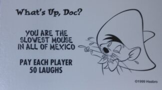 PARTS ONLY - Monopoly Board Game Looney Tunes Version - #1 What's Up Doc Card Only