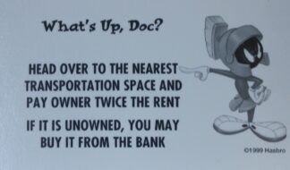 PARTS ONLY - Monopoly Looney Tunes - #3 What's Up Doc Card Only