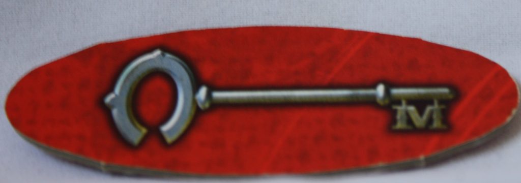 PARTS ONLY -The 39 Clues Board Game - Red Key Token - Team Toyboxes
