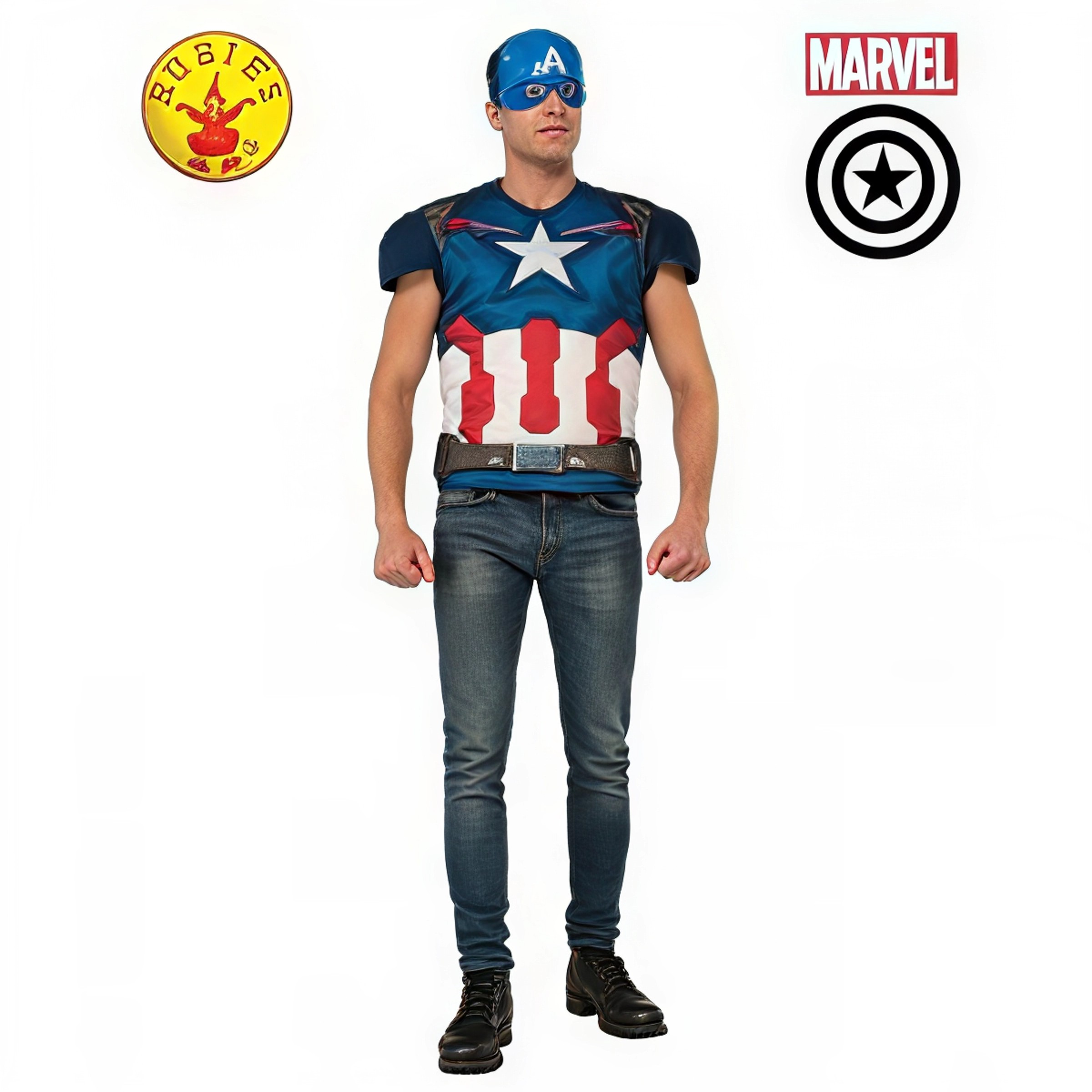 Captain America Muscle Chest T-Shirt