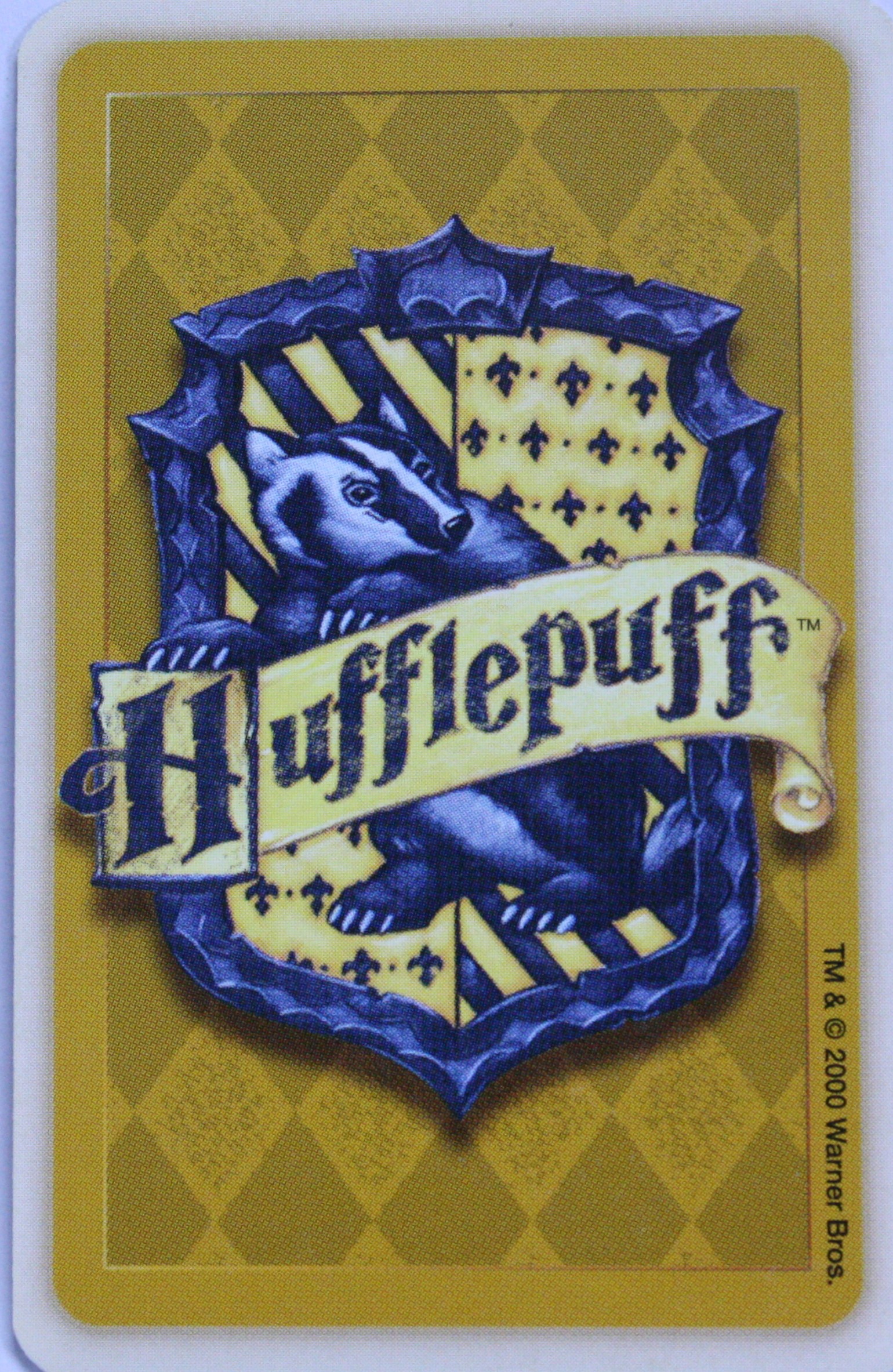 PARTS ONLY - Harry Potter and the Philosopher's Stone Trivia Game - (1) Hufflepuff House/Legend Card Only