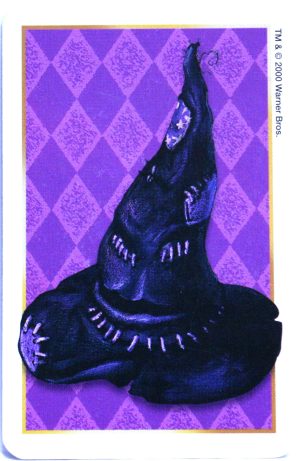 PARTS ONLY - Harry Potter and the Philosopher's Stone Trivia Game - (1) Gryffindor Sorting Hat Card Only