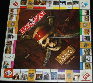 PARTS ONLY - Monopoly Pirates Of The Caribbean Trilogy Edition Board Game - (1) Game Board Only