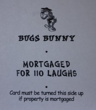 PARTS ONLY - Monopoly Looney Tunes - "Devil May Hare - Bugs Bunny" Title Card Only