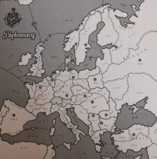 PARTS ONLY -Diplomacy Board Game 1999 Edition - Conference Map Pad (18 Sheets)