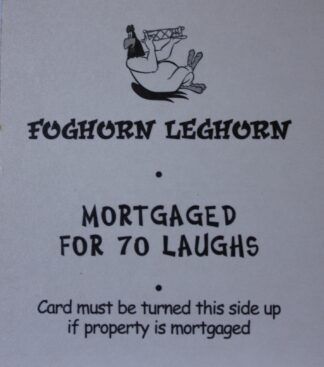 PARTS ONLY - Monopoly Looney Tunes - " Tweety's S.O.S. - Foghorn Leghorn" Title Card Only