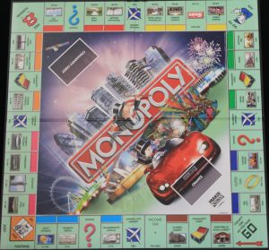 PARTS ONLY -Monopoly Here and Now UK Limited Edition Board Game - Game Board