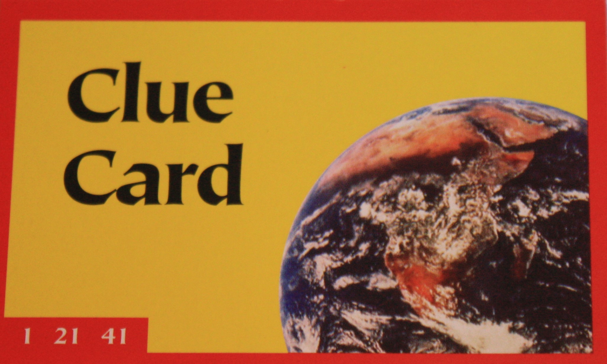 PARTS ONLY -National Geographic Mystery Voyage Board Game Parts - 60 Clue Cards Only