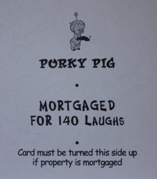 PARTS ONLY - Monopoly Looney Tunes - "Duck Dodgers - Porky Pig" Title Card Only