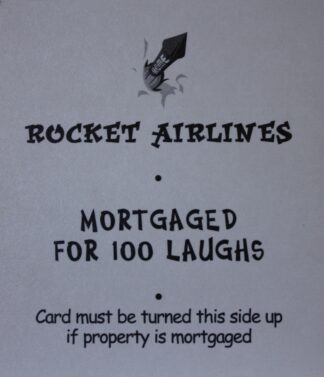 PARTS ONLY - Monopoly Looney Tunes - "Rocket Airlines" Title Card Only