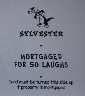 PARTS ONLY - Monopoly Looney Tunes - " Pop 'Im Pop - Sylvester" Title Card Only
