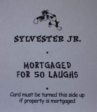 PARTS ONLY - Monopoly Looney Tunes - " Pop 'Im Pop - Sylvester Jr" Title Card Only