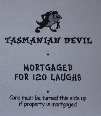 PARTS ONLY - Monopoly Looney Tunes - "Devil May Hare - Tasmanian Devil" Title Card Only