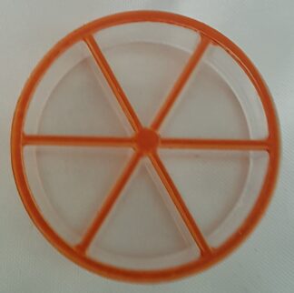 PARTS ONLY-Trivial Pursuit DVD Popular Culture Edition Board Game - Orange/Clear Scoring Token