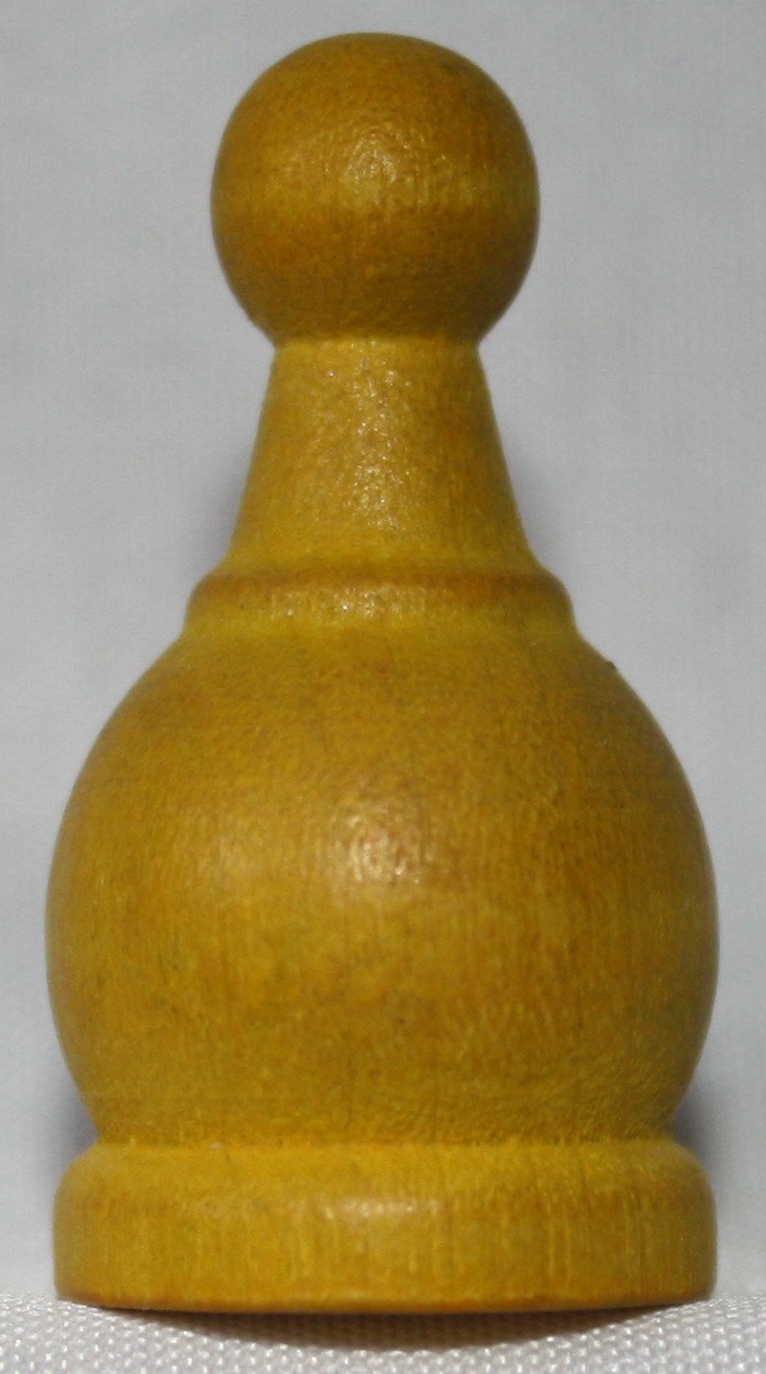 PARTS ONLY -Jumanji Board Game - Yellow Wooden Token