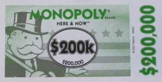 PARTS ONLY - Monopoly The Australian Here and Now Edition Board Game - 10 x $200k Specialty Money (New)