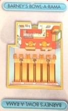 PARTS ONLY - Cluedo The Simpsons Board Game - Barney's Bowl-A-Rama Room Card