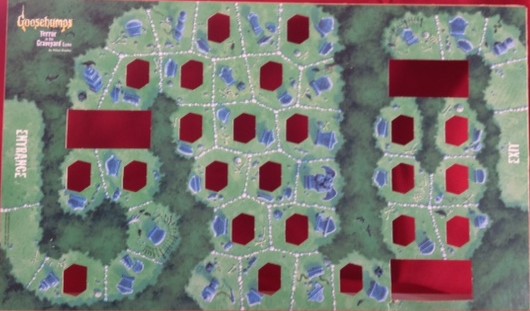 PARTS ONLY -Goosebumps - Terror in the Graveyard Game - Used - Gameboard