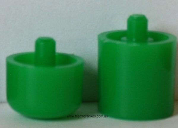 PARTS ONLY - Flutter Stock Exchange Board Game - Set of 2 Green Share Pegs Only