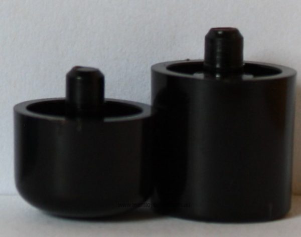 PARTS ONLY - Flutter Stock Exchange Board Game - Set of 2 Black Share Pegs Only
