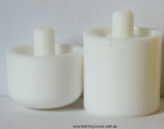 PARTS ONLY - Flutter Stock Exchange Board Game - Set of 2 White Share Pegs Only