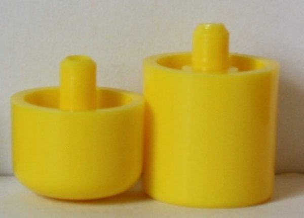 PARTS ONLY - Flutter Stock Exchange Board Game - Set of 2 Yellow Share Pegs Only