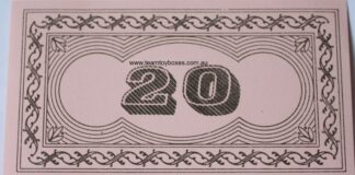 PARTS ONLY - Flutter Stock Exchange Board Game - Pack (10) $20 Money Only