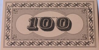 PARTS ONLY - Flutter Stock Exchange Board Game - Pack (10) $100 Money Only
