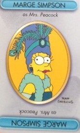 PARTS ONLY - Cluedo The Simpsons Board Game - (1) Marge Simpson Suspect Card Only