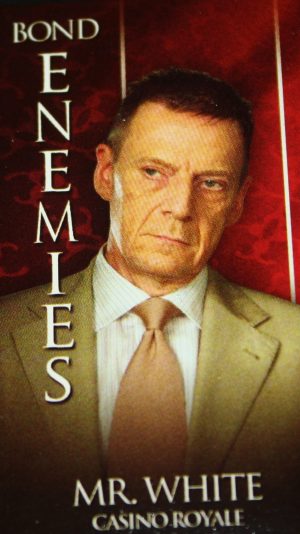 PARTS ONLY -Monopoly Ultimate James Bond Board Game - "Mr White" Bond Enemy Card (New)