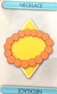 PARTS ONLY - Cluedo The Simpsons Board Game - Necklace Weapons Card