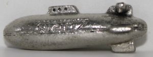 PARTS ONLY -Monopoly Ultimate James Bond Board Game -  Zorin’s Airship Pewter Token (New)