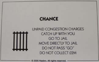 PARTS ONLY - Monopoly Here and Now UK Limited Edition Board Game - (1) Chance Card #2
