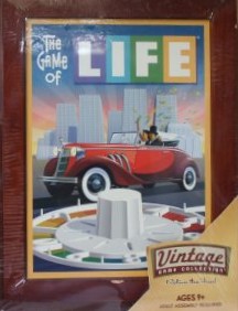 The Game Of Life Board Game Wooden Bookshelf Edition